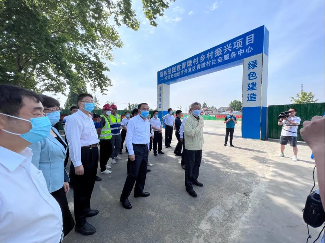美丽乡村丨全国政协副主席卢展工莅临爱游戏体育-爱游戏(中国)一站式服务官方网站建筑乡村振兴项目视察指导
